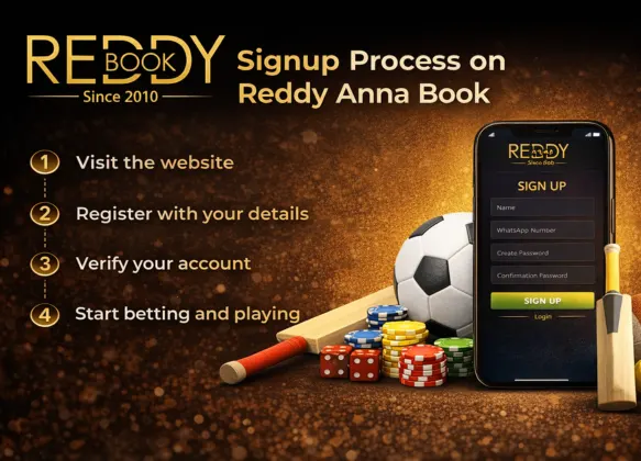 Reddy Anna Book signup process steps